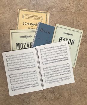 photo of chamber music sheet music