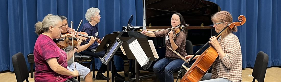 photo of chamber musicians playing
